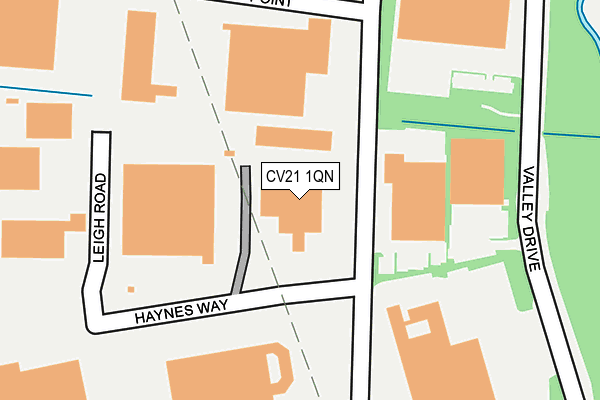 CV21 1QN map - OS OpenMap – Local (Ordnance Survey)