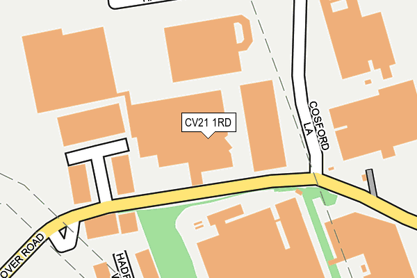 CV21 1RD map - OS OpenMap – Local (Ordnance Survey)