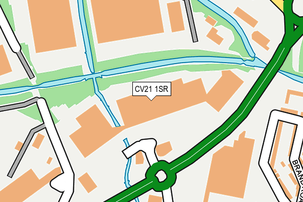 CV21 1SR map - OS OpenMap – Local (Ordnance Survey)