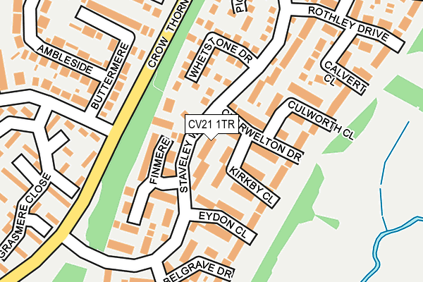 CV21 1TR map - OS OpenMap – Local (Ordnance Survey)