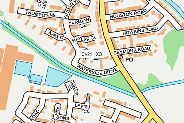CV21 1XQ map - OS OpenMap – Local (Ordnance Survey)