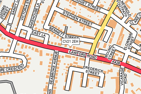 CV21 2EH map - OS OpenMap – Local (Ordnance Survey)