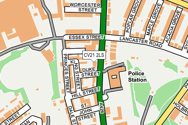 CV21 2LS map - OS OpenMap – Local (Ordnance Survey)