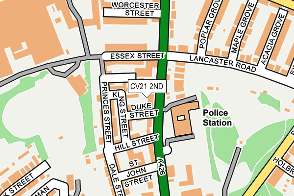 CV21 2ND map - OS OpenMap – Local (Ordnance Survey)