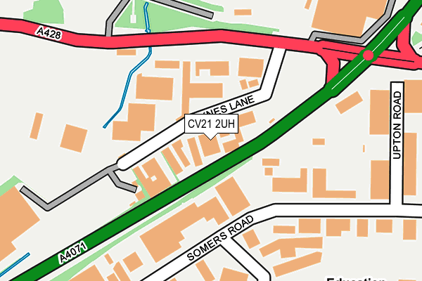 CV21 2UH map - OS OpenMap – Local (Ordnance Survey)