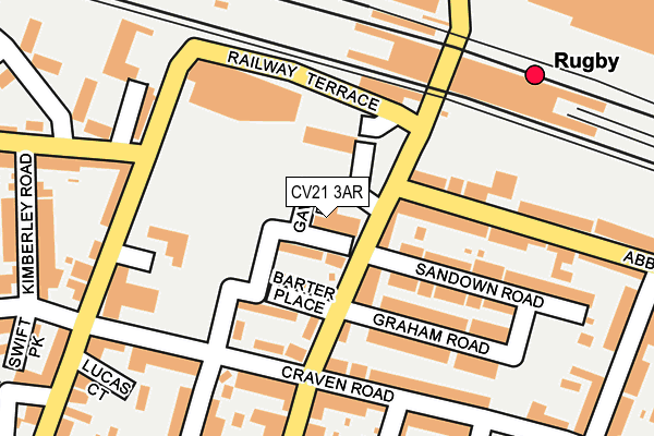 CV21 3AR map - OS OpenMap – Local (Ordnance Survey)