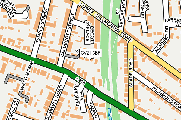 CV21 3BF map - OS OpenMap – Local (Ordnance Survey)