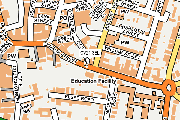 CV21 3EL map - OS OpenMap – Local (Ordnance Survey)