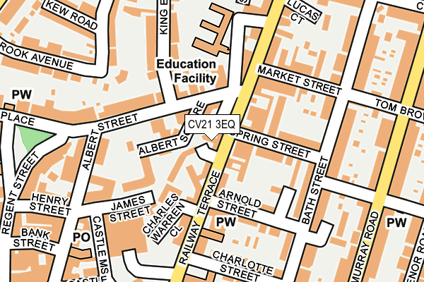 CV21 3EQ map - OS OpenMap – Local (Ordnance Survey)