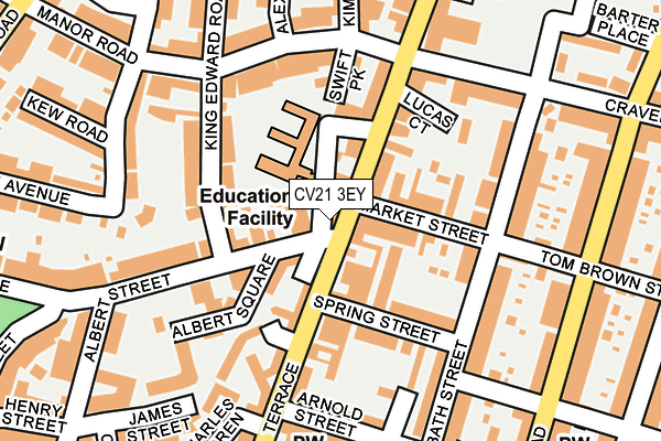 CV21 3EY map - OS OpenMap – Local (Ordnance Survey)