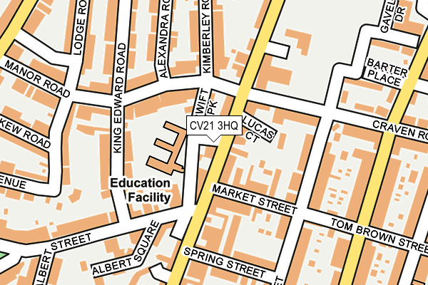 CV21 3HQ map - OS OpenMap – Local (Ordnance Survey)