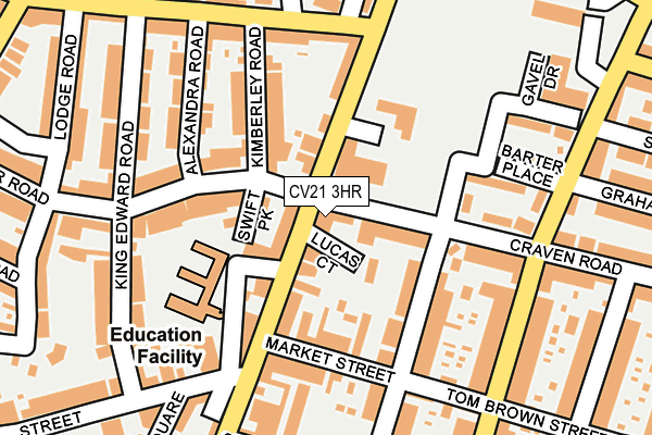 CV21 3HR map - OS OpenMap – Local (Ordnance Survey)