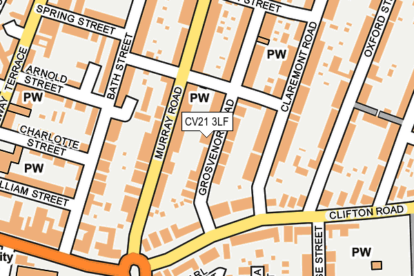 CV21 3LF map - OS OpenMap – Local (Ordnance Survey)