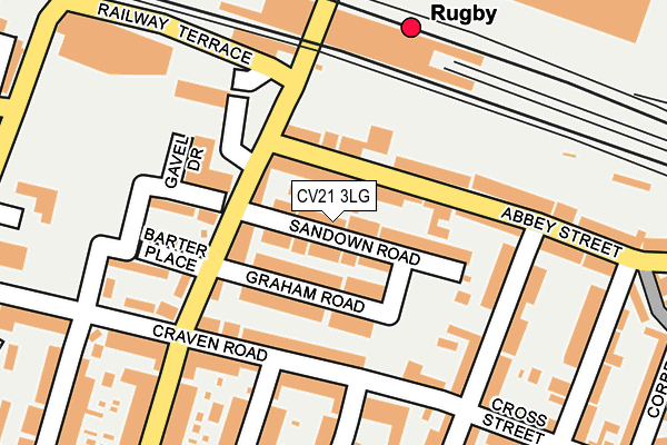 CV21 3LG map - OS OpenMap – Local (Ordnance Survey)