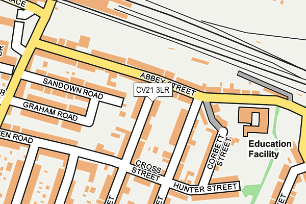 CV21 3LR map - OS OpenMap – Local (Ordnance Survey)