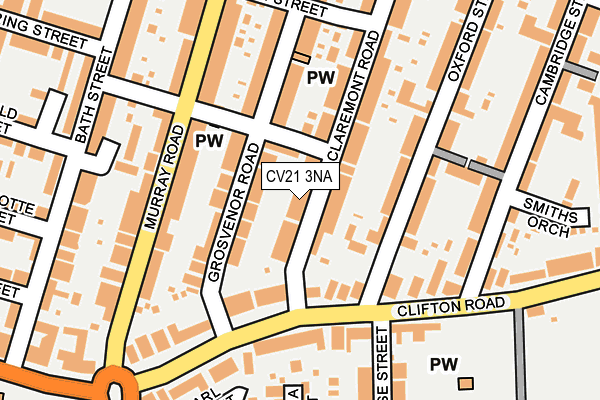 CV21 3NA map - OS OpenMap – Local (Ordnance Survey)