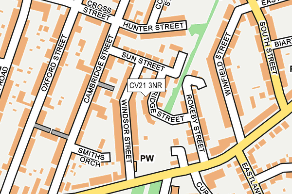 CV21 3NR map - OS OpenMap – Local (Ordnance Survey)