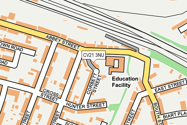 CV21 3NU map - OS OpenMap – Local (Ordnance Survey)