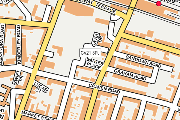 CV21 3PJ map - OS OpenMap – Local (Ordnance Survey)