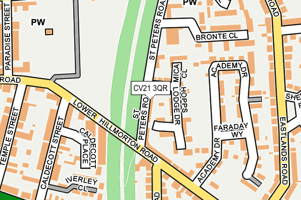 CV21 3QR map - OS OpenMap – Local (Ordnance Survey)