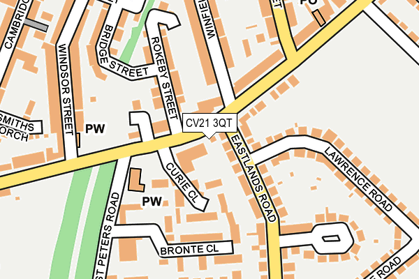 CV21 3QT map - OS OpenMap – Local (Ordnance Survey)