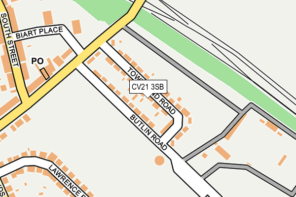 CV21 3SB map - OS OpenMap – Local (Ordnance Survey)