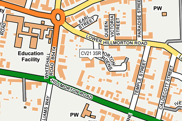 CV21 3SR map - OS OpenMap – Local (Ordnance Survey)