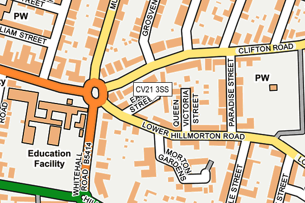 CV21 3SS map - OS OpenMap – Local (Ordnance Survey)