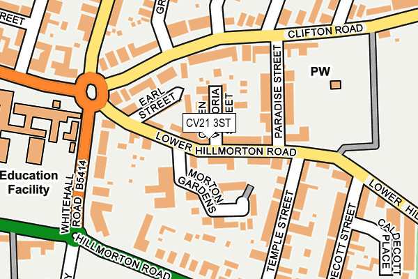 CV21 3ST map - OS OpenMap – Local (Ordnance Survey)