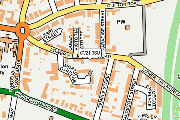 CV21 3SU map - OS OpenMap – Local (Ordnance Survey)