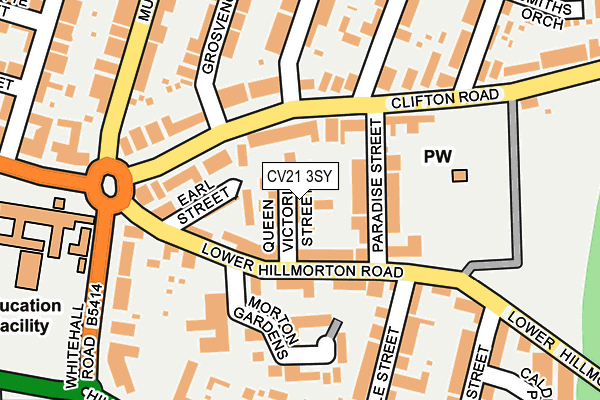 CV21 3SY map - OS OpenMap – Local (Ordnance Survey)