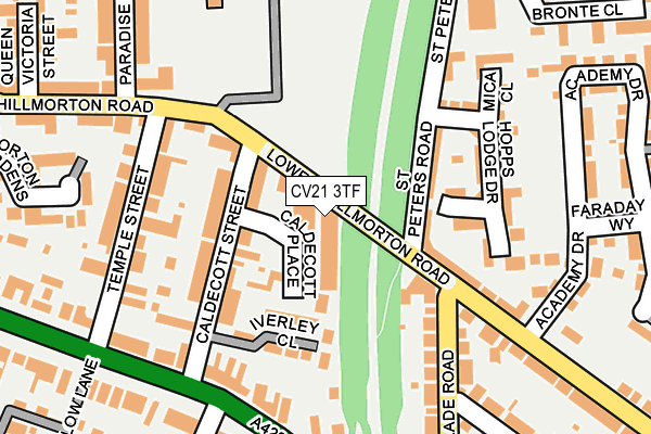 CV21 3TF map - OS OpenMap – Local (Ordnance Survey)