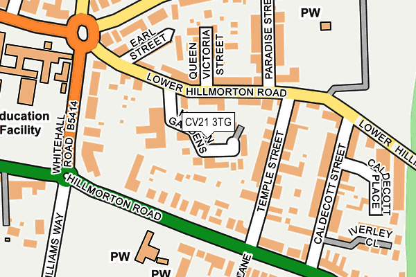 CV21 3TG map - OS OpenMap – Local (Ordnance Survey)