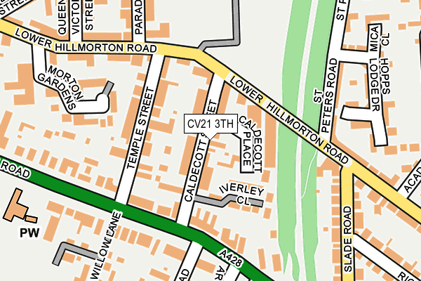 CV21 3TH map - OS OpenMap – Local (Ordnance Survey)