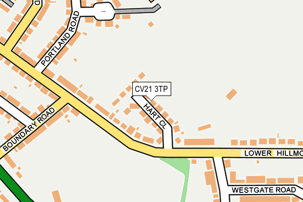 CV21 3TP map - OS OpenMap – Local (Ordnance Survey)