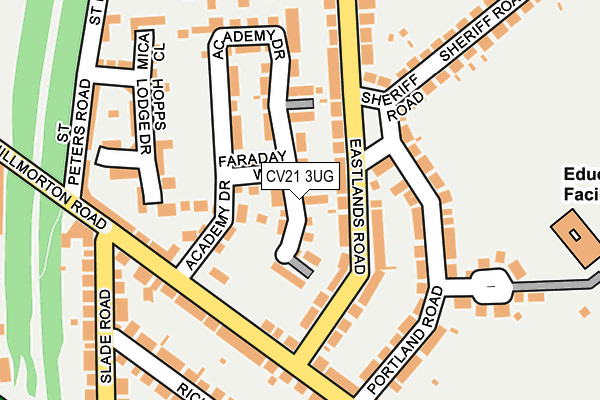 CV21 3UG map - OS OpenMap – Local (Ordnance Survey)