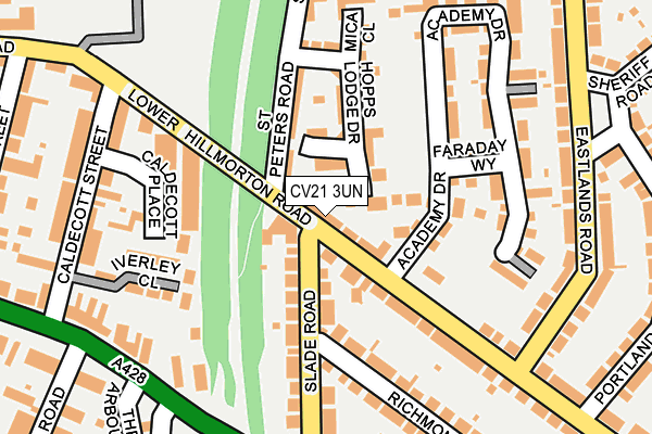 CV21 3UN map - OS OpenMap – Local (Ordnance Survey)