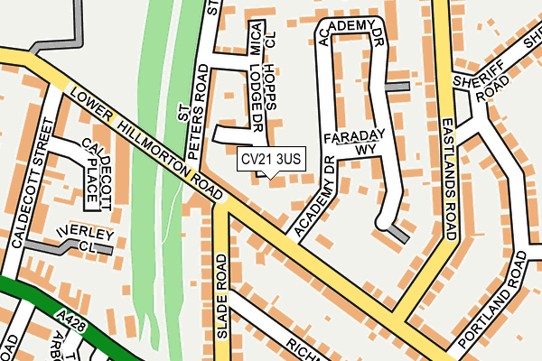 CV21 3US map - OS OpenMap – Local (Ordnance Survey)