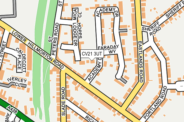 CV21 3UT map - OS OpenMap – Local (Ordnance Survey)