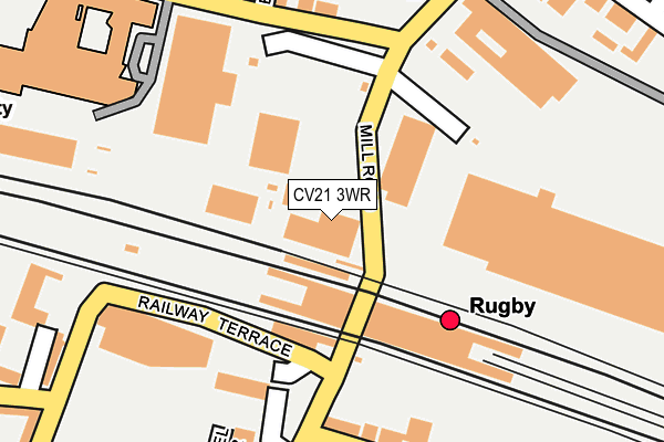 CV21 3WR map - OS OpenMap – Local (Ordnance Survey)