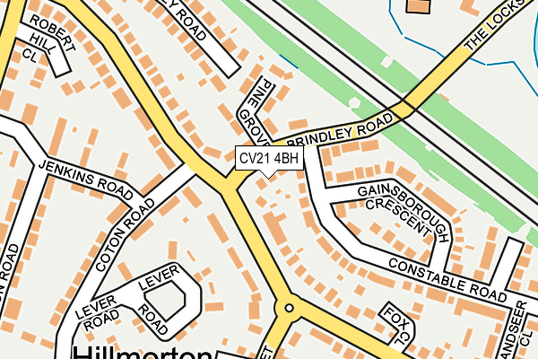 CV21 4BH map - OS OpenMap – Local (Ordnance Survey)