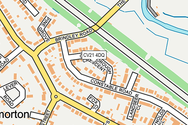 CV21 4DQ map - OS OpenMap – Local (Ordnance Survey)