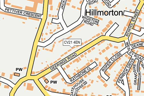 CV21 4EN map - OS OpenMap – Local (Ordnance Survey)