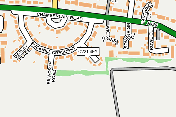 CV21 4EY map - OS OpenMap – Local (Ordnance Survey)