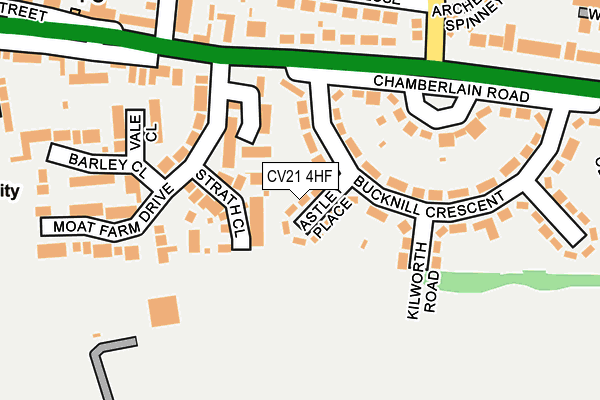 CV21 4HF map - OS OpenMap – Local (Ordnance Survey)