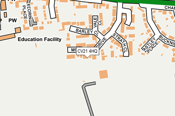 CV21 4HQ map - OS OpenMap – Local (Ordnance Survey)