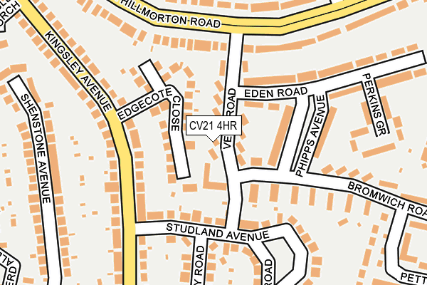CV21 4HR map - OS OpenMap – Local (Ordnance Survey)