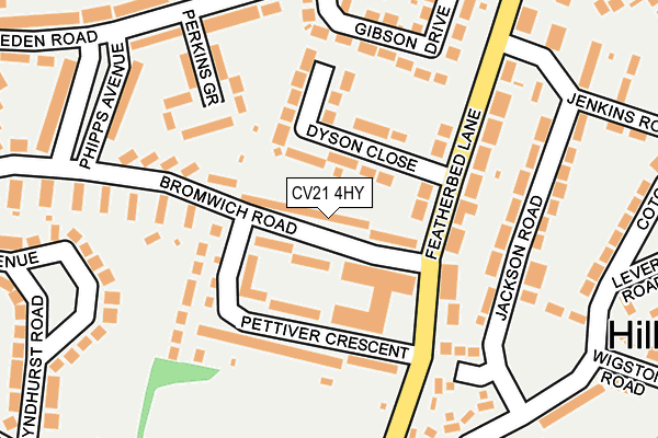 CV21 4HY map - OS OpenMap – Local (Ordnance Survey)