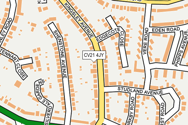 CV21 4JY map - OS OpenMap – Local (Ordnance Survey)
