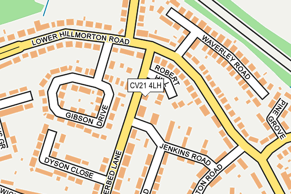 CV21 4LH map - OS OpenMap – Local (Ordnance Survey)
